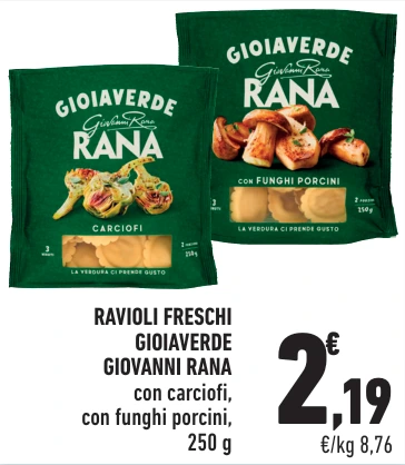 Ravioli freschi Gioiaverde Giovanni Rana