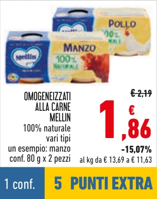 OMOGENEIZZATI ALLA CARNE MELLIN