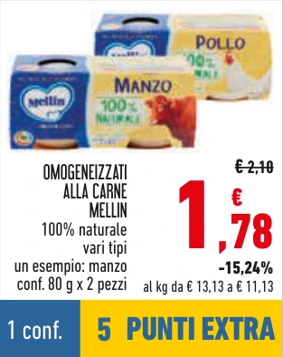 OMOGENEIZZATI ALLA CARNE MELLIN