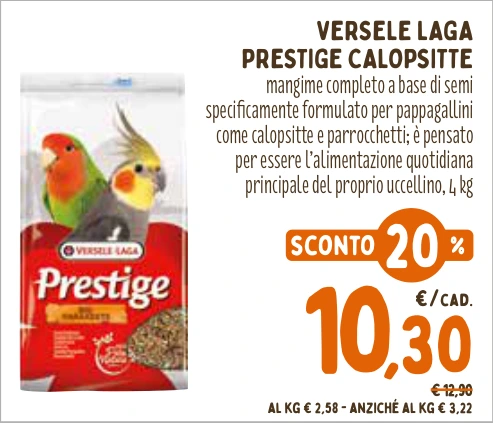 VERSELE LAGA PRESTIGE CALOPSITTE