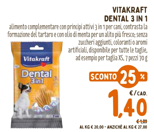 VITAKRAFT DENTAL 3 IN 1