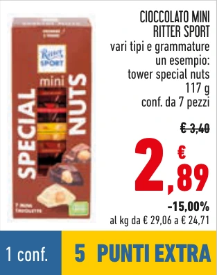 CIOCCOLATO MINI RITTER SPORT