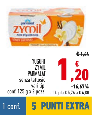 YOGURT ZYMIL PARMALAT