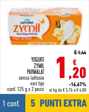 YOGURT ZYMIL PARMALAT