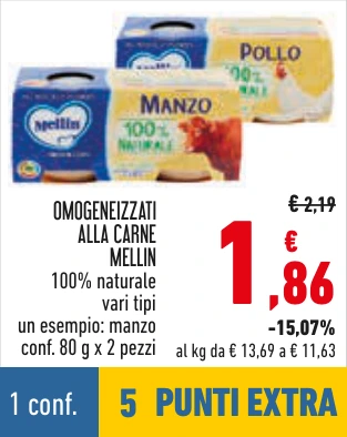 OMOGENEIZZATI ALLA CARNE MELLIN