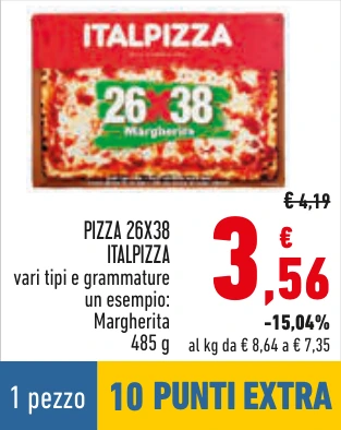 PIZZA 26X38 ITALPIZZA
