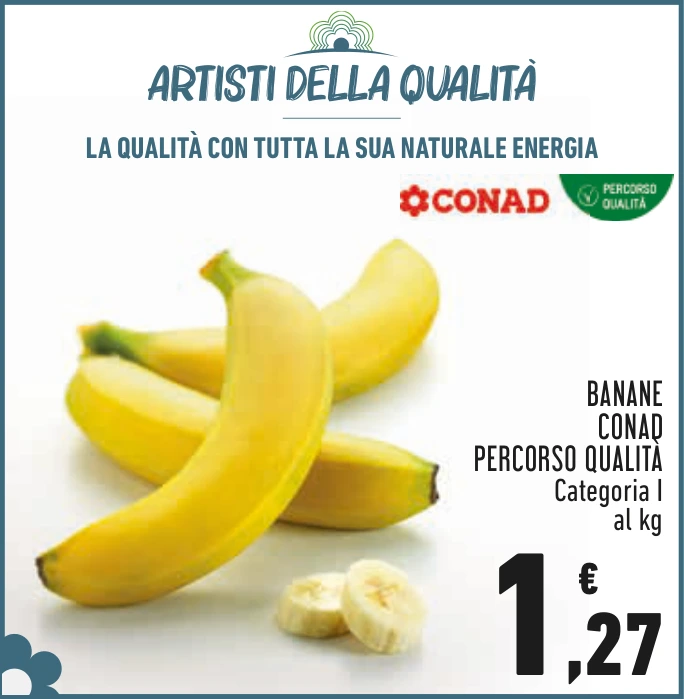 BANANE CONAD PERCORSO QUALITÀ