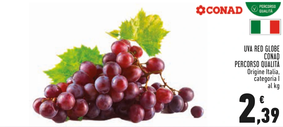UVA RED GLOBE CONAD PERCORSO QUALITÀ