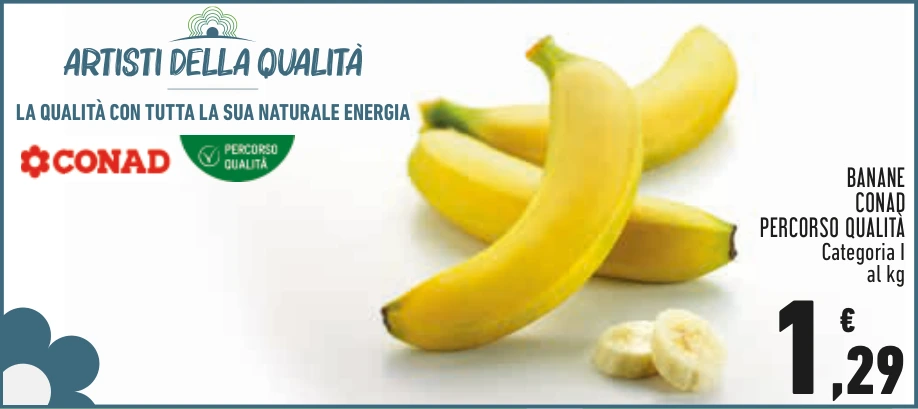 BANANE CONAD PERCORSO QUALITÀ