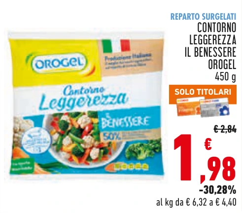 CONTORNO LEGGEREZZA IL BENESSERE OROGEL
