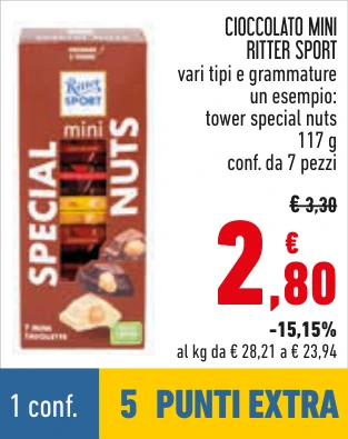 CIOCCOLATO MINI RITTER SPORT