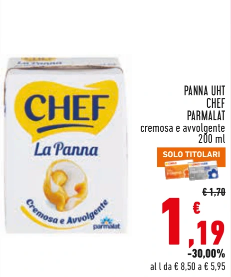 PANNA UHT CHEF PARMALAT