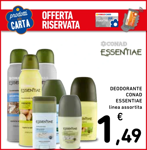 DEODORANTE CONAD ESSENTIAE