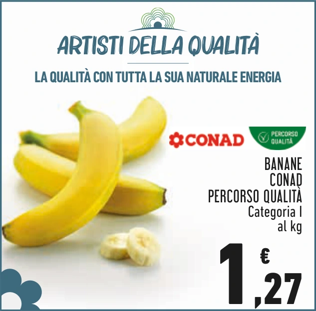 BANANE CONAD PERCORSO QUALITÀ