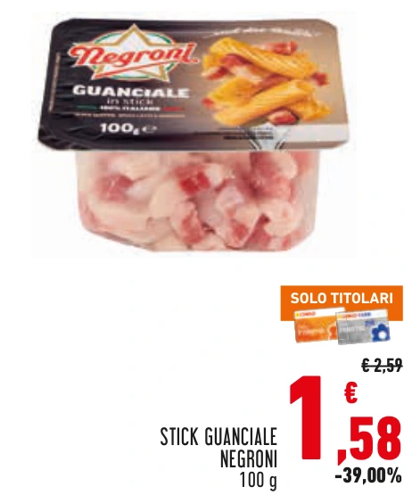 STICK GUANCIALE NEGRONI