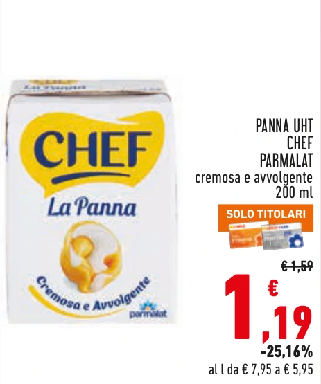 PANNA UHT CHEF PARMALAT