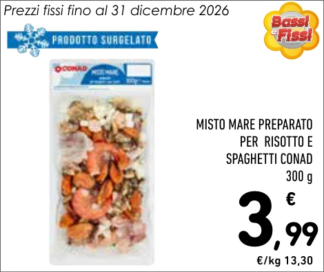 MISTO MARE PREPARATO PER RISOTTO E SPAGHETTI CONAD