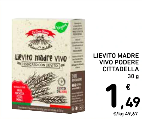 LIEVITO MADRE VIVO PODERE CITTADELLA