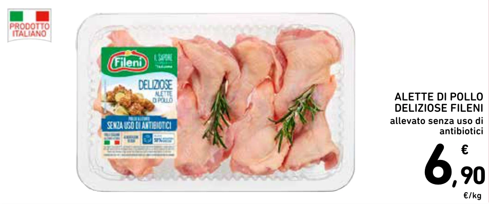 ALETTE DI POLLO DELIZIOSE FILENI