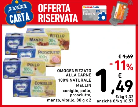 OMOGENEIZZATO ALLA CARNE MELLIN