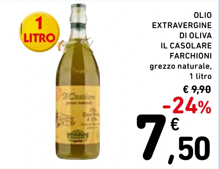 OLIO EXTRAVERGINE DI OLIVA IL CASOLARE FARCHIONI