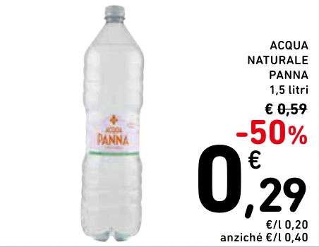 ACQUA NATURALE PANNA