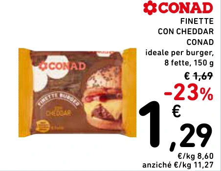 FINETTE CON CHEDDAR CONAD