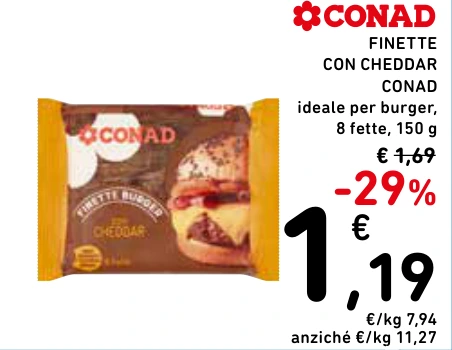 FINETTE CON CHEDDAR CONAD