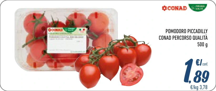 POMODORO PICCADILLY CONAD PERCORSO QUALITÀ
