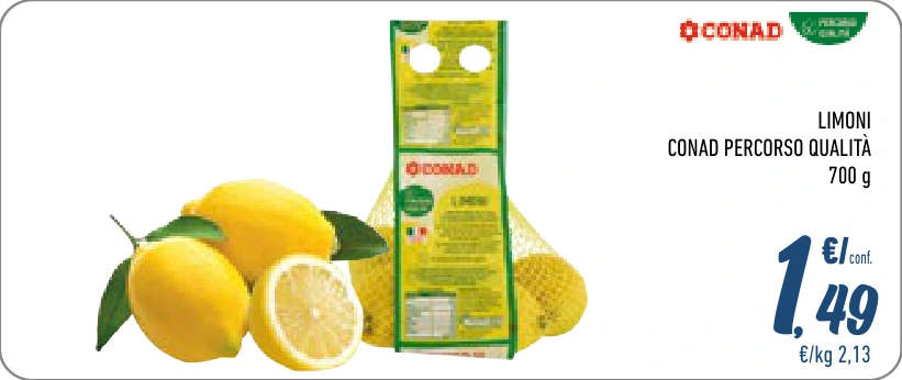 LIMONI CONAD PERCORSO QUALITÀ