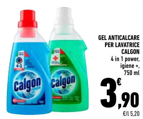 GEL ANTICALCARE PER LAVATRICE CALGON
