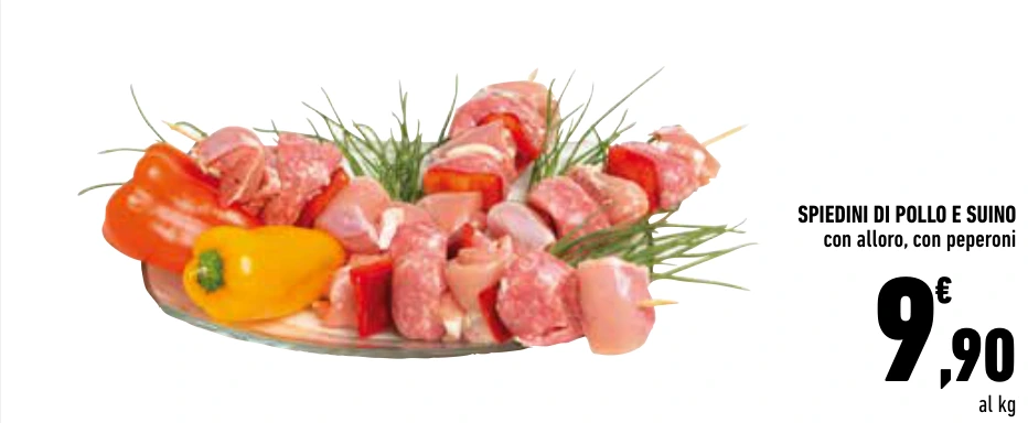 SPIEDINI DI POLLO E SUINO