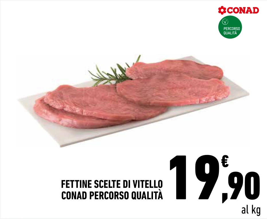 FETTINE SCELTE DI VITELLO CONAD PERCORSO QUALITÀ