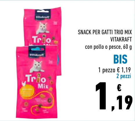 SNACK PER GATTI TRIO MIX VITAKRAFT BIS