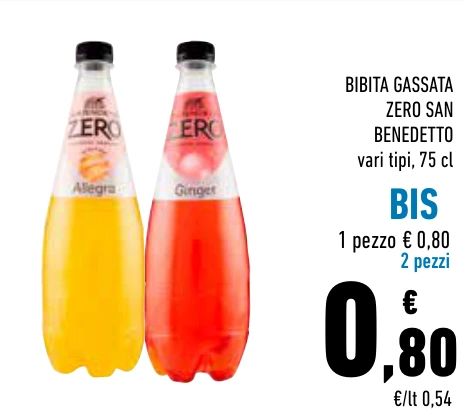BIBITA GASSATA ZERO SAN BENEDETTO BIS