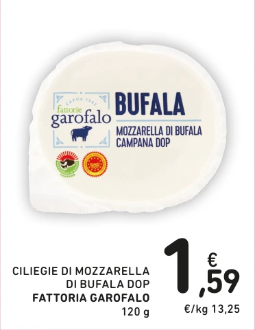 CILIEGIE DI MOZZARELLA DI BUFALA DOP FATTORIA GAROFALO