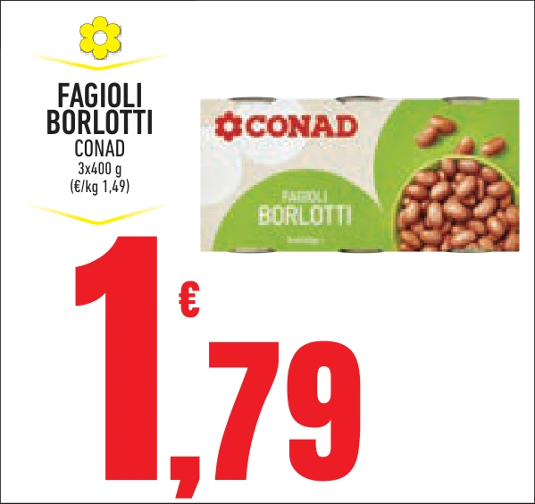 FAGIOLI BORLOTTI CONAD