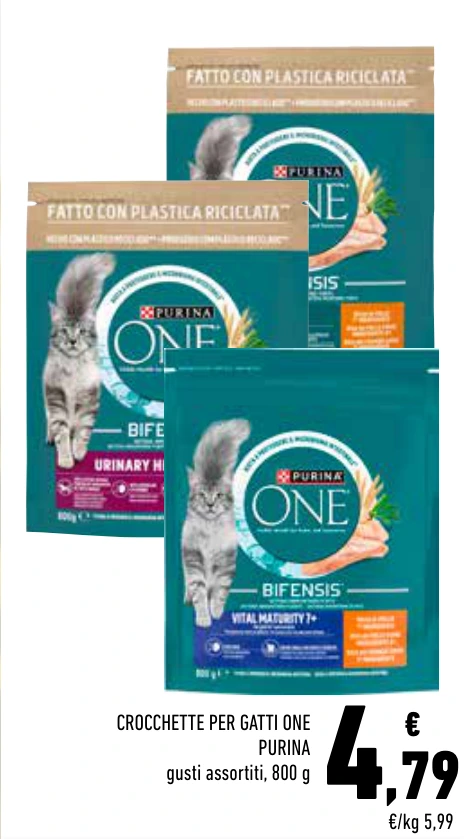 CROCCHETTE PER GATTI ONE PURINA
