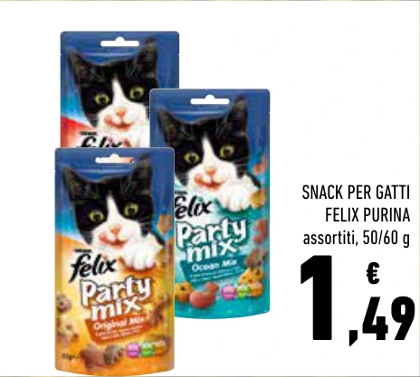SNACK PER GATTI FELIX PURINA