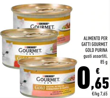 ALIMENTO PER GATTI GOURMET GOLD PURINA