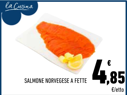 SALMONE NORVEGESE A FETTE