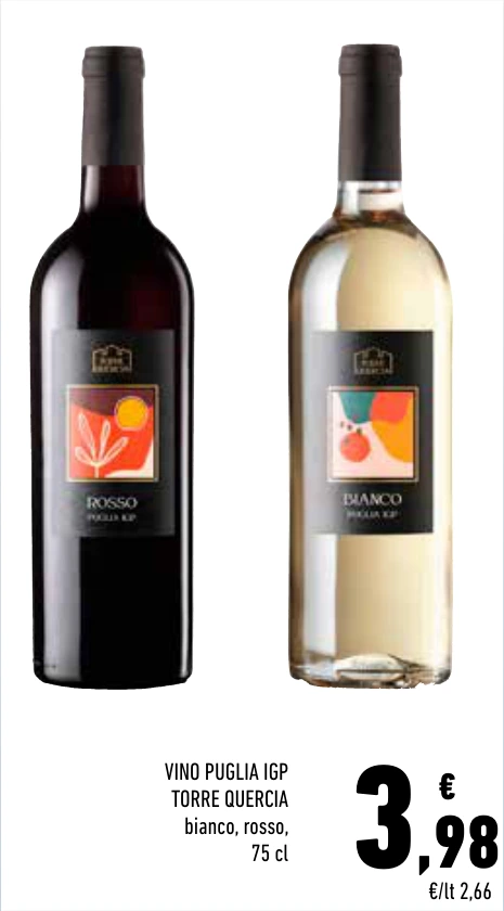 VINO PUGLIA IGP TORRE QUERCIA