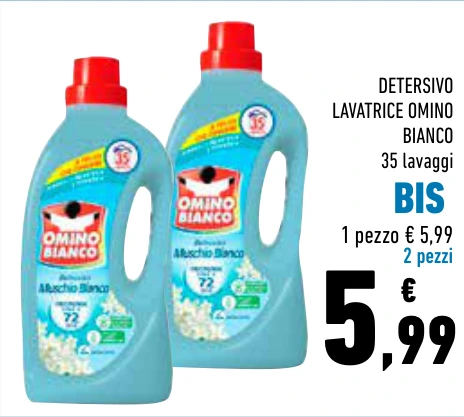 DETERSIVO LAVATRICE OMINO BIANCO BIS