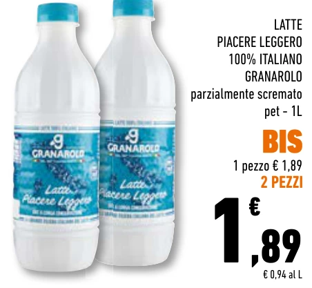 LATTE PIACERE LEGGERO GRANAROLO