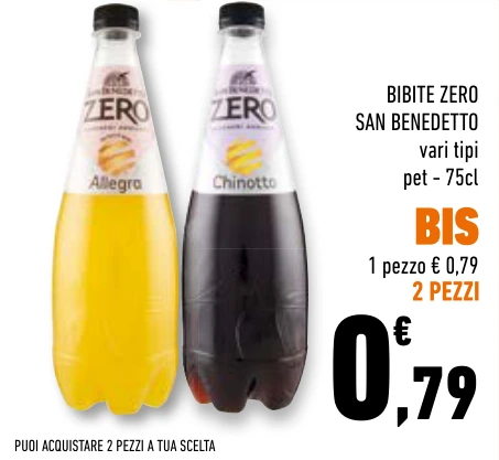 BIBITE ZERO SAN BENEDETTO