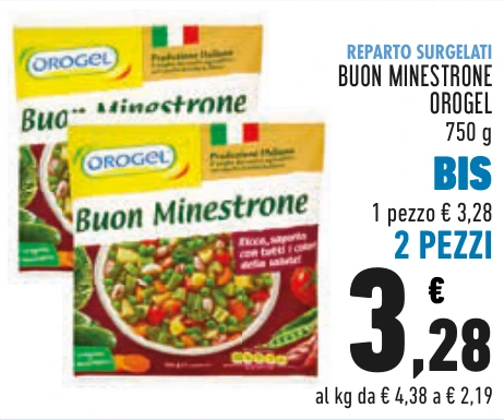 BUON MINESTRONE OROGEL BIS 2 PEZZI