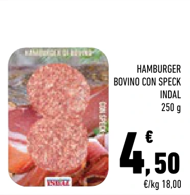 HAMBURGER BOVINO CON SPECK INDAL