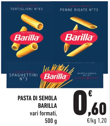 PASTA DI SEMOLA BARILLA