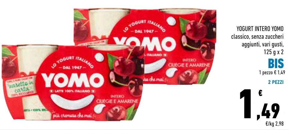 BIS YOGURT INTERO YOMO