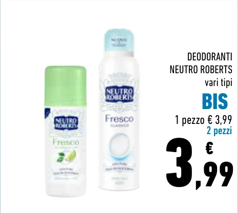 DEODORANTI NEUTRO ROBERTS BIS